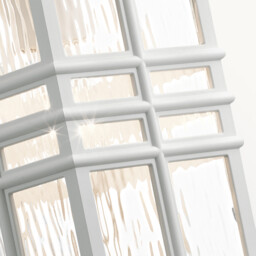 Beacon Outdoor 1 Light Wall Lantern, White, IP44, E27 - thumbnail 3