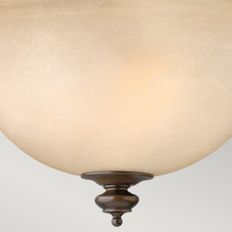 Dunhill 2 Light Semi Flush Ceiling Light Royal Bronze, E27 - thumbnail 5