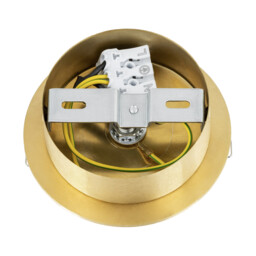 Fabio Wall Lamp White-Brown (Marble Colour), Brushed Brass IP44 - thumbnail 5