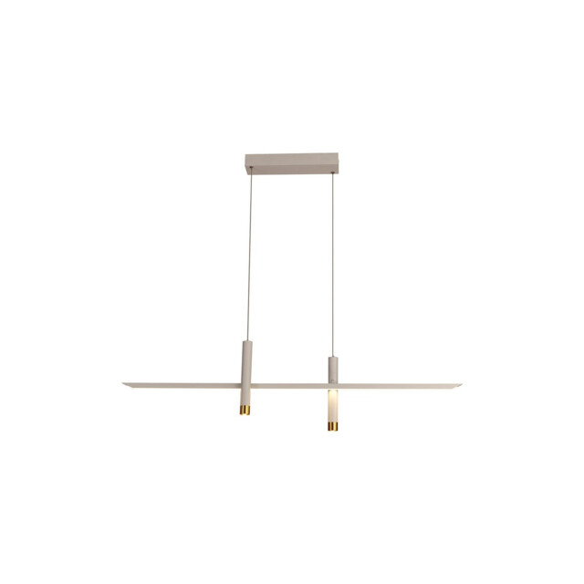 Esparta Linear Pendant, 30W LED, 3000K, 1400lm, White / Gold, 3yrs Warranty - image 1