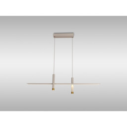 Esparta Linear Pendant, 30W LED, 3000K, 1400lm, White / Gold, 3yrs Warranty - thumbnail 2
