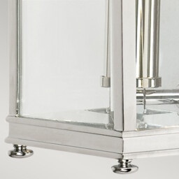 Holborn 1 Light Outdoor Small Wall Half Lantern Light Polished Chrome IP44, E14 - thumbnail 5