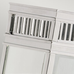 Holborn 1 Light Outdoor Small Wall Half Lantern Light Polished Chrome IP44, E14 - thumbnail 2