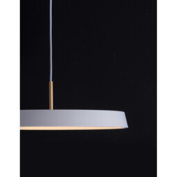 Vetro Integrated LED Pendant Ceiling Light Matt White Aluminium LED 41W 2693Lm 3000K - thumbnail 2