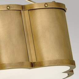 Hinkley Chance Cylindrical Ceiling Light Heritage Brass - thumbnail 3