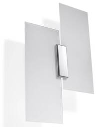 Fabiano 2 Light Wall Light White, Chrome, E27 - thumbnail 1