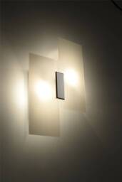 Fabiano 2 Light Wall Light White, Chrome, E27 - thumbnail 3