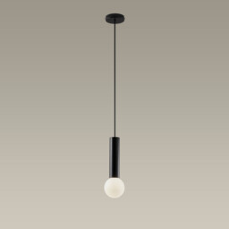Mist Bathroom Ceiling Simple Pendant Light Metallic Black E14 - thumbnail 1
