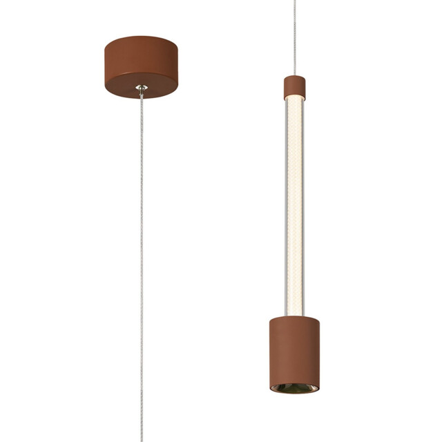 Fugaz Pendant, 7W LED, 3000K, 520lm, Mocha/Rose Gold, 3yrs Warranty - image 1