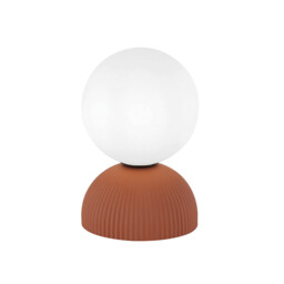 Aerion Globe Table Lamp Terracotta-Black 1xG9 LED