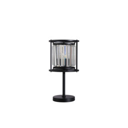 Guilford Table Lamp, E27, Satin Black, Clear - thumbnail 5