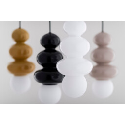 Orlando Plus Slim Pendant Ceiling Light Opal White Gloss, Opal Matte G9, IP44 - thumbnail 3