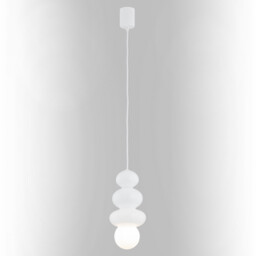 Orlando Plus Slim Pendant Ceiling Light Opal White Gloss, Opal Matte G9, IP44 - thumbnail 5