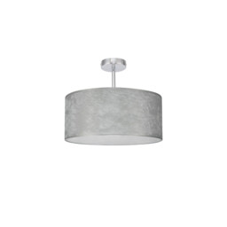 Baymont Polished Chrome E27 Semi Flush Fixture With 40cm x 18cm Silver Leaf Shade - thumbnail 5