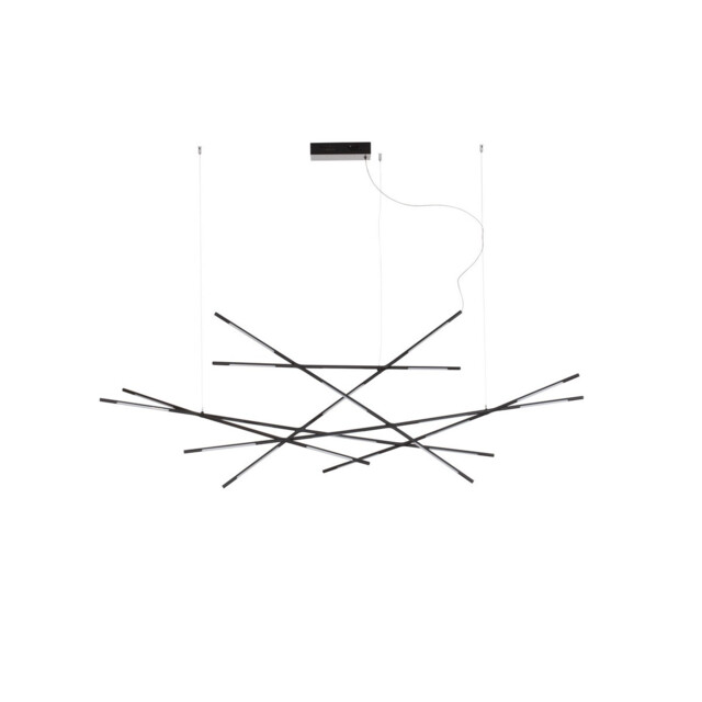 Raccio Integrated LED Pendant Ceiling Light Black Metal LED 109W 6868Lm 3000K - image 1