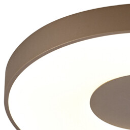 Coin Round Ceiling 80W LED With Remote Control 2700K-5000K, 3900lm, Sand Brown, 3yrs Warranty - thumbnail 3