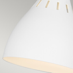 Joan 1 Light Table Lamp, Matt White, Matt White , Burnished Brass, E27 - thumbnail 3