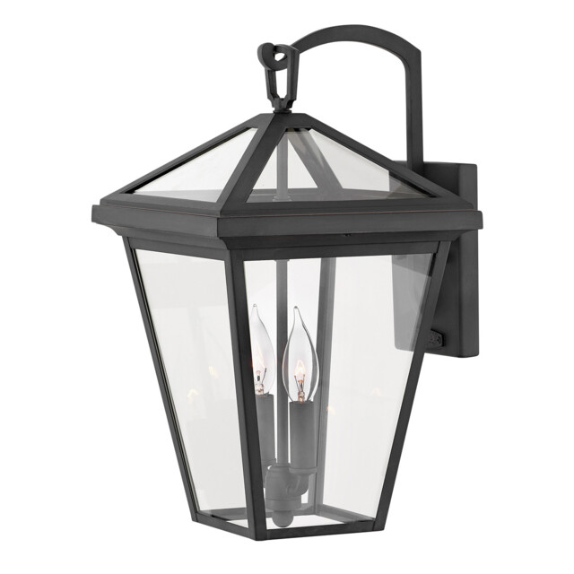 Hinkley Alford Place Outdoor Wall Lantern Museum Black, IP44 - image 1