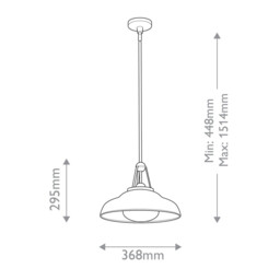 Palmetto Dome Pendant Ceiling Light Urban Bronze - thumbnail 3