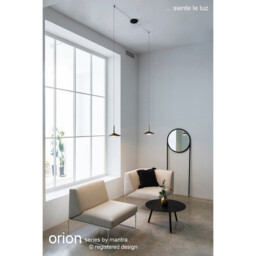 Orion Ceiling 25cm Round, 8W LED, 3000K, 560lm, Gold Leaf/Black, 3yrs Warranty - thumbnail 5