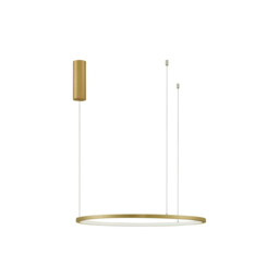 Tarquin Integrated LED Pendant Ceiling Light Brushed Gold Aluminium LED 36W 1980Lm 3000K