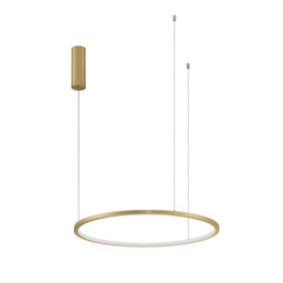 Tarquin Integrated LED Pendant Ceiling Light Brushed Gold Aluminium LED 36W 1980Lm 3000K - thumbnail 3