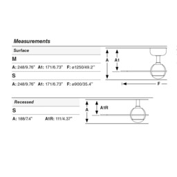 Sfera Medium 3 Blade Ceiling Fan Matt White Tuya Smart System - thumbnail 5