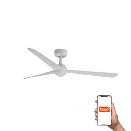 Sfera Medium 3 Blade Ceiling Fan Matt White Tuya Smart System - thumbnail 1