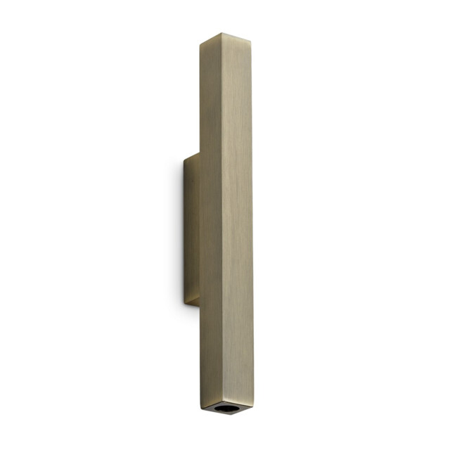 Look 30cm Square Up & Down Wall Lamp Brass 2x LED 900lm 3000K - image 1