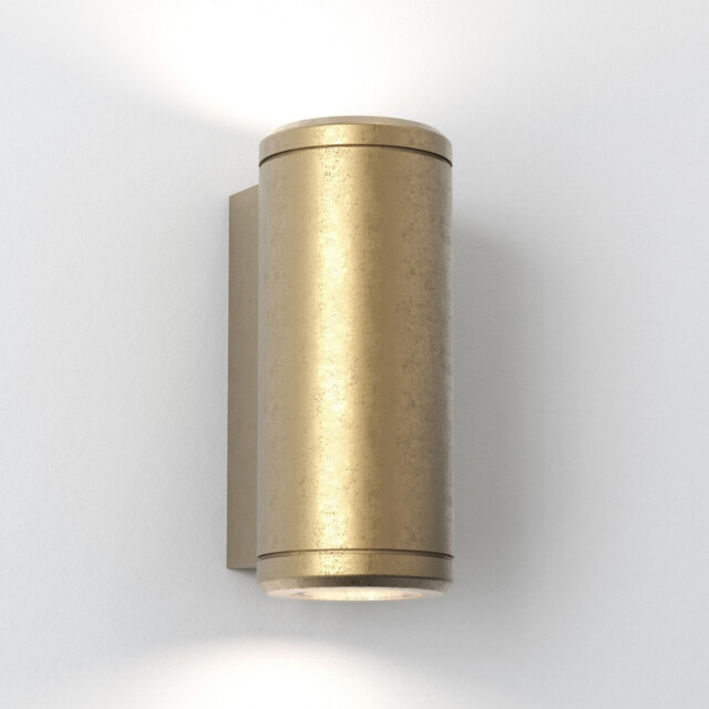 Jura Twin 2 Light Outdoor Up Down Coastal Wall Light Solid Brass IP44, GU10 - image 1