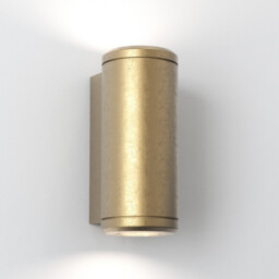 Jura Twin 2 Light Outdoor Up Down Coastal Wall Light Solid Brass IP44, GU10 - thumbnail 1