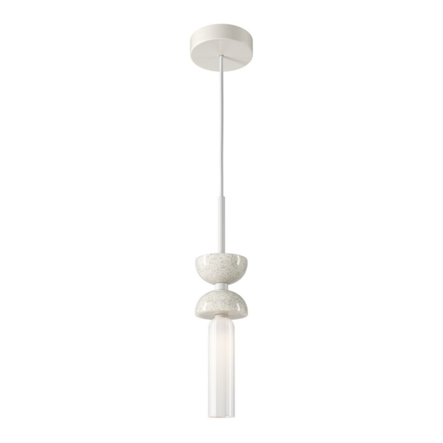 Kyoto Modern Slim Pendant Ceiling Light White 1xG9 - image 1