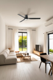 Punt Tub 130cm LED Ceiling Fan Black - thumbnail 2