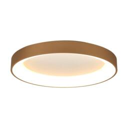 Niseko II Ring Ceiling 65cm 50W LED, 2700K-5000K Tuneable, 3760lm, Remote Control & APP, Gold, 3yrs Warranty
