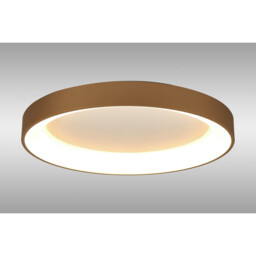 Niseko II Ring Ceiling 65cm 50W LED, 2700K-5000K Tuneable, 3760lm, Remote Control & APP, Gold, 3yrs Warranty - thumbnail 2
