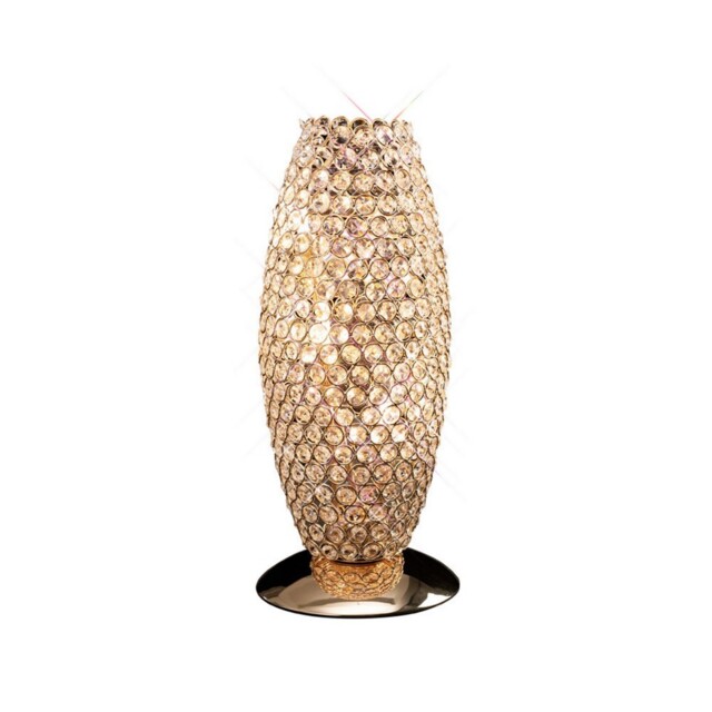 Kos Table Lamp 3 Light French Gold, Crystal - image 1