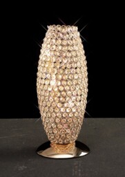 Kos Table Lamp 3 Light French Gold, Crystal - thumbnail 2