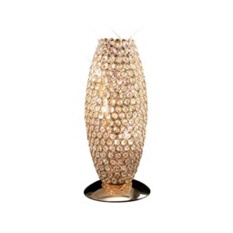 Kos Table Lamp 3 Light French Gold, Crystal - thumbnail 1