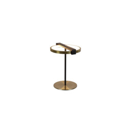 Aerial LED Table Lamp, Gold and Black Metal