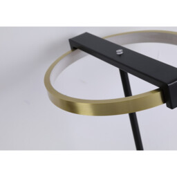 Aerial LED Table Lamp, Gold and Black Metal - thumbnail 3