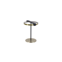 Aerial LED Table Lamp, Gold and Black Metal - thumbnail 2