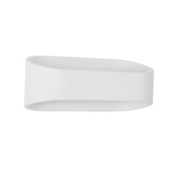 Mile Outdoor Up Down Wall Lamp White Aluminium, Glass LED 9W 475Lm 3000K IP54
