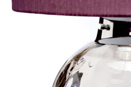 Kara Table Lamp, Smoke, Faux Silk Shade - thumbnail 3