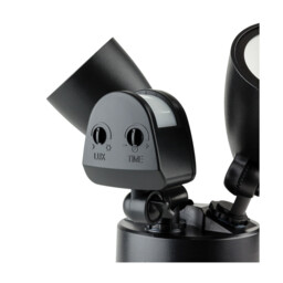Security Outdoor Integrated LED PIR Motion Sensor Twin Wall Spotlight Black IP54 - thumbnail 2