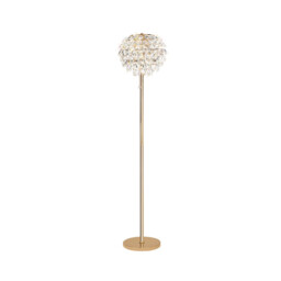 Coniston Floor Lamp, 3 Light E14, French Gold/Crystal - thumbnail 3