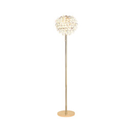 Coniston Floor Lamp, 3 Light E14, French Gold/Crystal