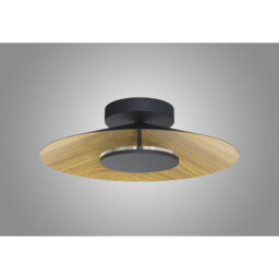 Orion Ceiling 55cm Round, 24W LED, 3000K, 1680lm, Wood/Black, 3yrs Warranty - thumbnail 2