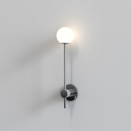 Orb Single Bathroom Wall Lamp Polished Chrome IP44, G9 - thumbnail 1