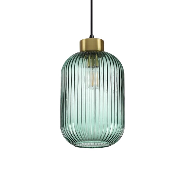 Mint-3 Indoor Glass DomeCeiling Pendant Lamp 1 Light Green, E27 - image 1