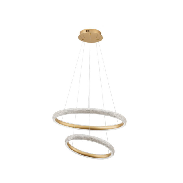 Medora Integrated LED Pendant Ceiling Light Brass Gold Aluminium LED 41.5W 3500Lm 3000K - image 1